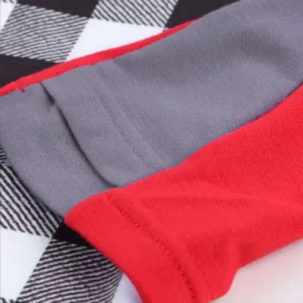 ❤️New Christmas plaid asymmetrical hoodie - Picture 14 of 15